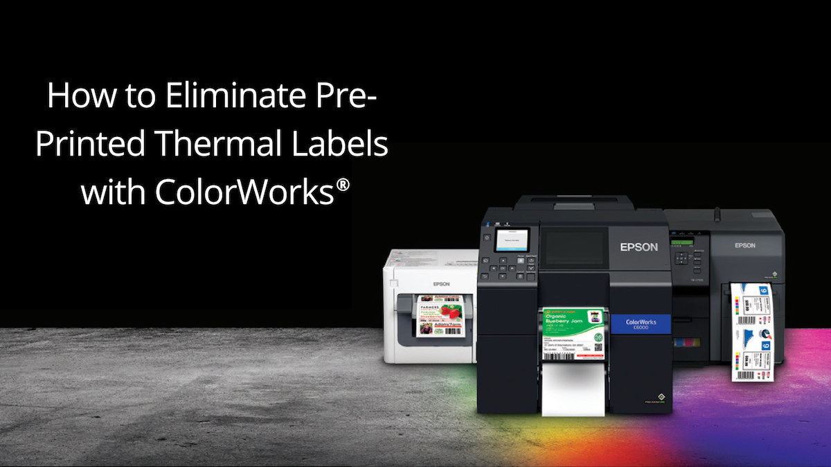 How to Eliminate Pre-Printed Thermal Labels